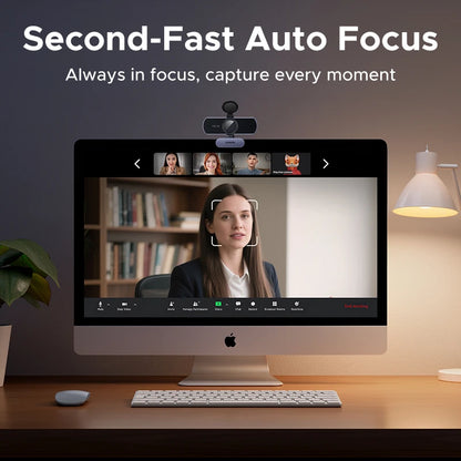 UGREEN 4K FHD Webcam – 8MP, Autofocus & Dual AI Mics