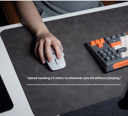 PU Leather Desk Pad Set – Waterproof Non-Slip Mouse Pad with Keyboard & Wrist Rest