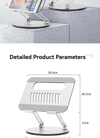 Premium 360° Rotating Aluminium Laptop Stand