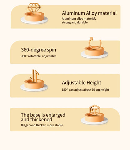 Aluminum Alloy Foldable Laptop & Tablet Stand