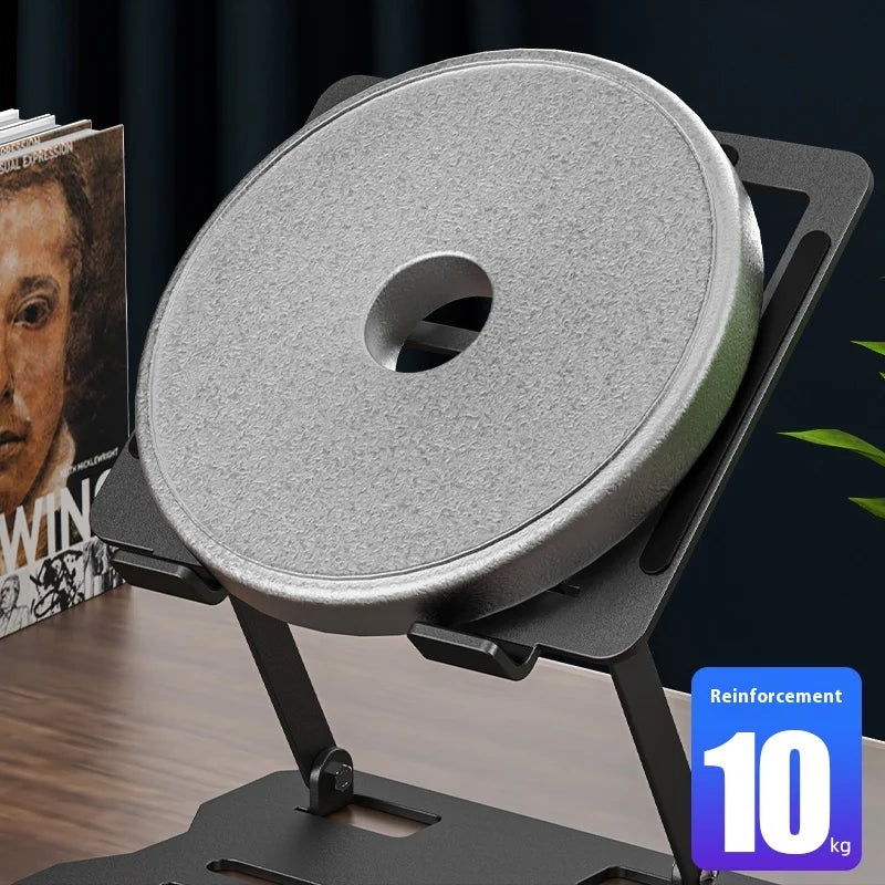 Universal Laptop Holder Portable Laptop Tablet Stand Anti-Slip Adjustable Metal Bracket Stable Riser Notebook Holder for Macbook