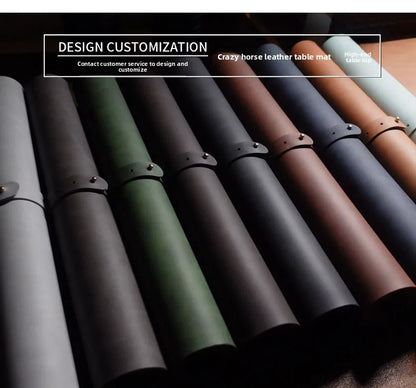 PU Leather Desk Pad Set – Waterproof Non-Slip Mouse Pad with Keyboard & Wrist Rest